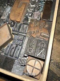 Print Blocks Lead Ornamental Borders Dingbats Gorgeous Variety! #80
