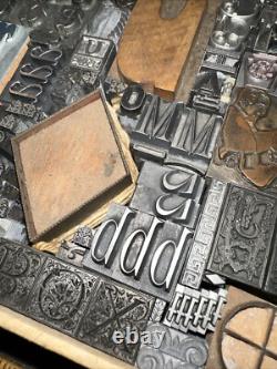 Print Blocks Lead Ornamental Borders Dingbats Gorgeous Variety! #80
