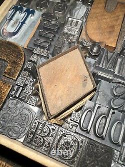 Print Blocks Lead Ornamental Borders Dingbats Gorgeous Variety! #80