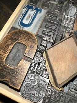 Print Blocks Lead Ornamental Borders Dingbats Gorgeous Variety! #80