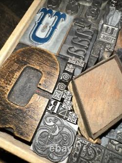 Print Blocks Lead Ornamental Borders Dingbats Gorgeous Variety! #80