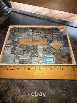 Print Blocks Lead Ornamental Borders Dingbats Gorgeous Variety! #80