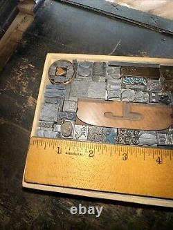 Print Blocks Lead Ornamental Borders Dingbats Gorgeous Variety! #80