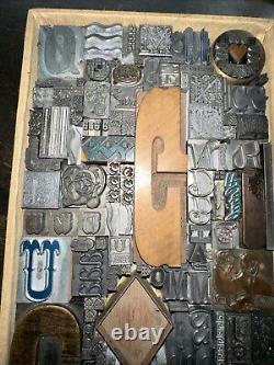 Print Blocks Lead Ornamental Borders Dingbats Gorgeous Variety! #80