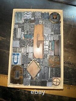 Print Blocks Lead Ornamental Borders Dingbats Gorgeous Variety! #80