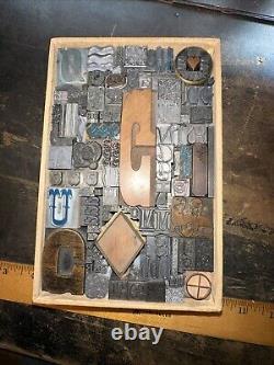 Print Blocks Lead Ornamental Borders Dingbats Gorgeous Variety! #80