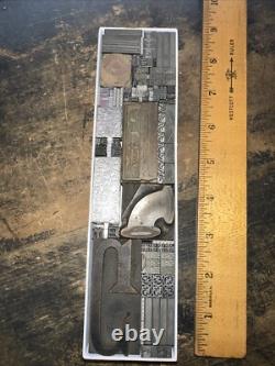 Print Blocks Lead Ornamental Borders Dingbats Variety Beautiful Designs! C11