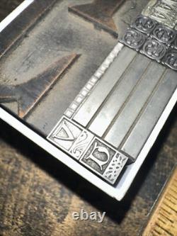 Print Blocks Lead Ornamental Borders Dingbats Variety Beautiful Designs! C11