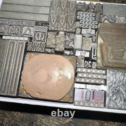 Print Blocks Lead Ornamental Borders Dingbats Variety Beautiful Designs! C11