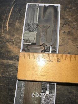 Print Blocks Lead Ornamental Borders Dingbats Variety Beautiful Designs! C11