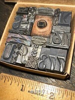 Print Blocks Lead Ornamental Borders Dingbats Variety of Designs! 4#