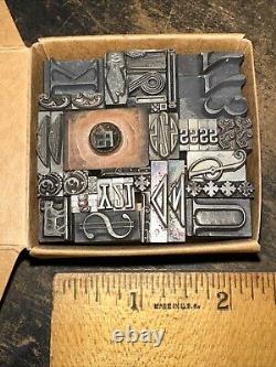 Print Blocks Lead Ornamental Borders Dingbats Variety of Designs! 4#