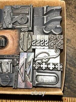 Print Blocks Lead Ornamental Borders Dingbats Variety of Designs! 4#