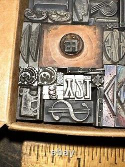 Print Blocks Lead Ornamental Borders Dingbats Variety of Designs! 4#