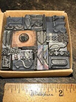 Print Blocks Lead Ornamental Borders Dingbats Variety of Designs! 4#