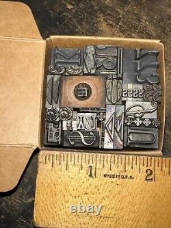 Print Blocks Lead Ornamental Borders Dingbats Variety of Designs! 4#