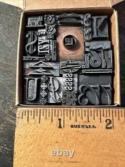Print Blocks Lead Ornamental Borders Dingbats Variety of Designs! 4#