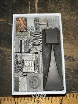 Print Blocks Ornamental Borders Dingbats Variety of Designs! #-3 Lead & Copp