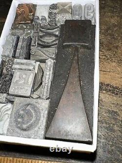 Print Blocks Ornamental Borders Dingbats Variety of Designs! #-3 Lead & Copp