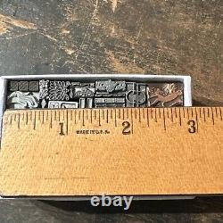 Print Blocks Ornamental Borders Dingbats Variety of Designs! #-3 Lead & Copp