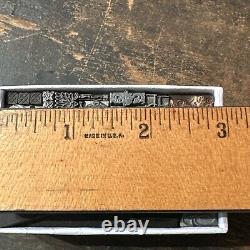 Print Blocks Ornamental Borders Dingbats Variety of Designs! #-3 Lead & Copp