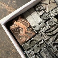 Print Blocks Ornamental Borders Dingbats Variety of Designs! #-3 Lead & Copp