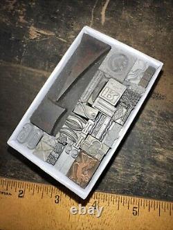 Print Blocks Ornamental Borders Dingbats Variety of Designs! #-3 Lead & Copp