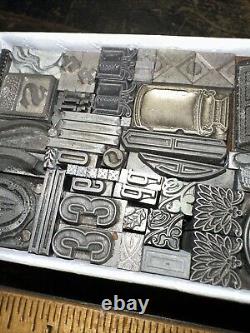 Print Blocks Ornamental Borders Dingbats Variety of Designs! -5 Lead & Copp