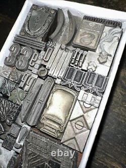 Print Blocks Ornamental Borders Dingbats Variety of Designs! -5 Lead & Copp