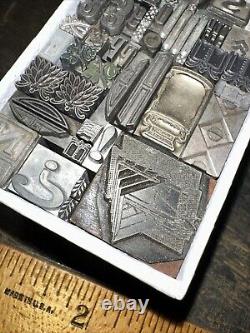 Print Blocks Ornamental Borders Dingbats Variety of Designs! -5 Lead & Copp