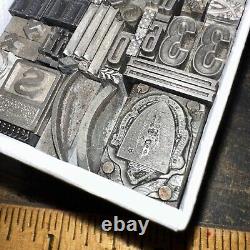 Print Blocks Ornamental Borders Dingbats Variety of Designs! -5 Lead & Copp