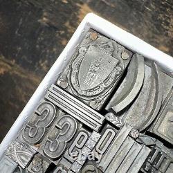 Print Blocks Ornamental Borders Dingbats Variety of Designs! -5 Lead & Copp