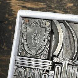 Print Blocks Ornamental Borders Dingbats Variety of Designs! -5 Lead & Copp