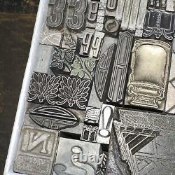 Print Blocks Ornamental Borders Dingbats Variety of Designs! -5 Lead & Copp