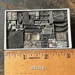 Print Blocks Ornamental Borders Dingbats Variety of Designs! -5 Lead & Copp
