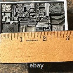 Print Blocks Ornamental Borders Dingbats Variety of Designs! -5 Lead & Copp