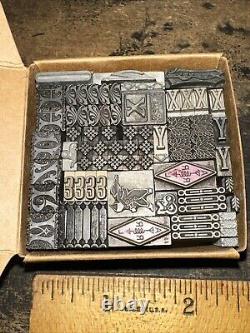 Print Blocks Ornamental Borders Dingbats Variety of Designs! #75 Beautiful
