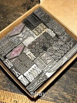 Print Blocks Ornamental Borders Dingbats Variety of Designs! #75 Beautiful