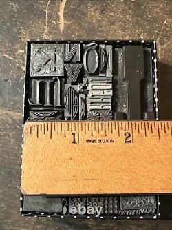 Print Blocks Ornamental Borders Dingbats Variety of Designs! #M1 Beautiful