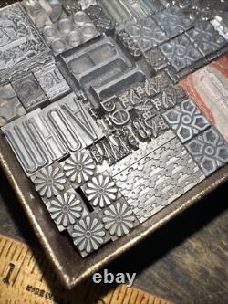 Print Blocks Ornamental Borders Dingbats Variety of Designs! #M7 Beautiful
