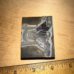 Printing Block (Judge Sitting In His Chamber) Nice Image
