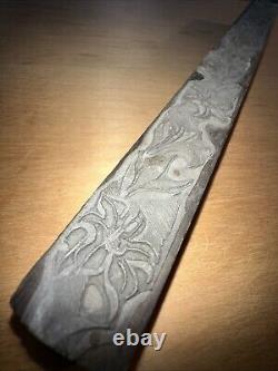 Printing Block (Long Border edge Flowers) 11 Inch Type Cut