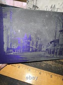 Printing Block View Of Main St, Woburn Mass. About 1865