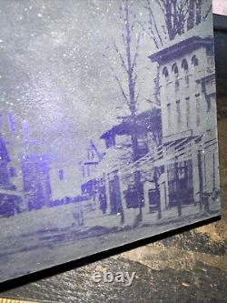 Printing Block View Of Main St, Woburn Mass. About 1865