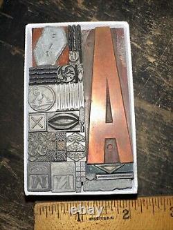 Printing Blocks Lead & Copper Ornamentals Borders Dingbats. Beautiful Variety #2