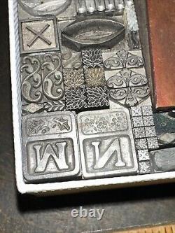 Printing Blocks Lead & Copper Ornamentals Borders Dingbats. Beautiful Variety #2