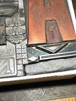 Printing Blocks Lead & Copper Ornamentals Borders Dingbats. Beautiful Variety #2