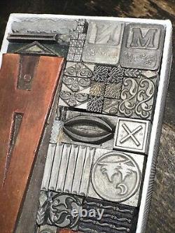 Printing Blocks Lead & Copper Ornamentals Borders Dingbats. Beautiful Variety #2