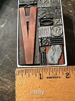 Printing Blocks Lead & Copper Ornamentals Borders Dingbats. Beautiful Variety #2