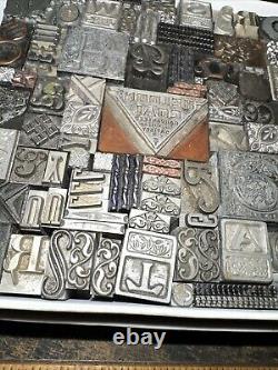 Printing Blocks Lead & Copper Ornamentals Borders Dingbats. Beautiful Variety! 3
